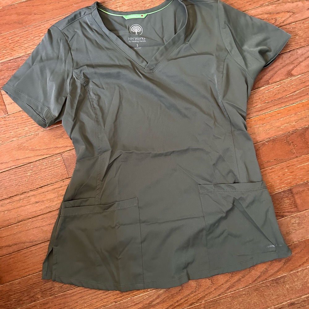 Healing Hands Dark Green Women's Scrub Set